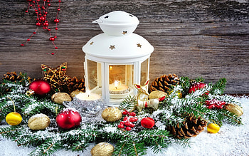 Christmas coming, colors, snow, ornaments, lamp, bulbs HD wallpaper