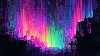 Artistic Glitch Vortex, artistic, glitch, Abstract, neon colors, futuristic HD wallpaper