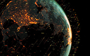 digital world, digital technology, digital Earth, coordinates, Neon light earth, technology world map, navigation concepts, Internet concepts, networks for with resolution . High Quality , Earth Technology HD wallpaper