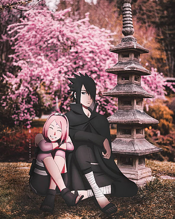 Sasusaku, flash graphy, pink HD phone wallpaper
