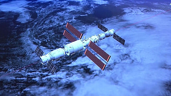 Tianzhou 4, Tiangong Space Station HD wallpaper