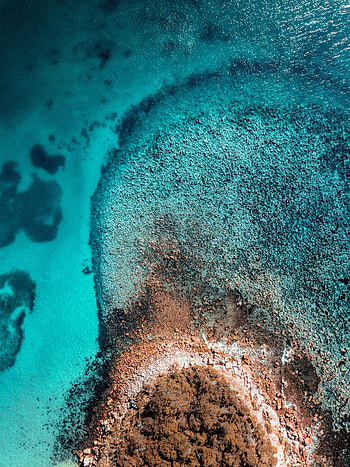 Nature, Water, Stones, Sea, View From Above, Shore, Bank, Island HD phone wallpaper
