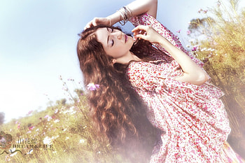 Dream Garden, garden, lady, dream, beauty HD wallpaper