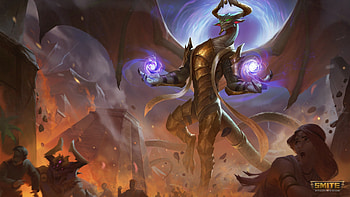 Nicol Bolas Tiamat, Tiamat (Smite), video game, Smite, Nicol Bolas HD wallpaper