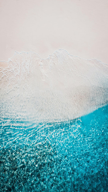 Nature, Beach, Sand, View From Above, Ocean HD phone wallpaper