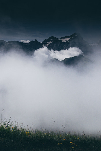 Nature, Mountains, Clouds, Vertex, Fog, Height, Tops HD phone wallpaper