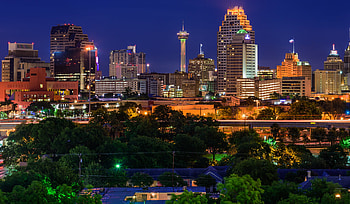 San Antonio Skyline, San Antonio , Christopher Tremblay HD wallpaper