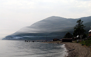 Nature, Mountain, Lake, Shore, Bank, Haze, Baikal HD wallpaper