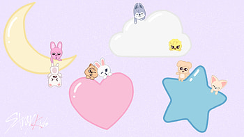 Stray Kids SKZOO Dreamy : Stars, Hearts & Moon Delight, Stray kids HD wallpaper