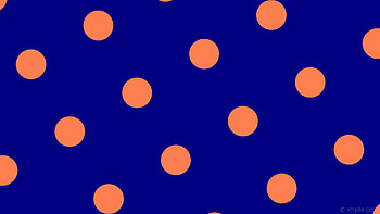 orange spots blue polka dots navy coral HD wallpaper