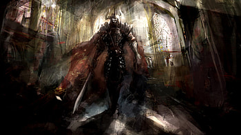 knight, sword, room, armour HD wallpaper