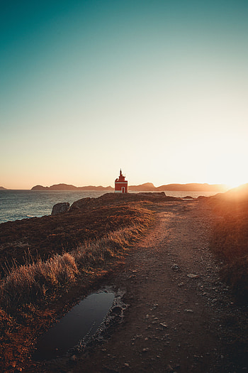 Nature, Rocks, Coast, Road, Lighthouse HD phone wallpaper