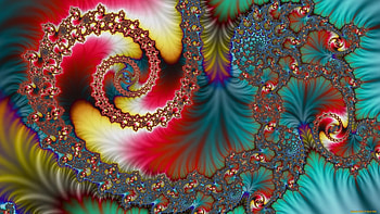 Colored fractal, Colored, Abstract, Beautiful, Fractal HD wallpaper