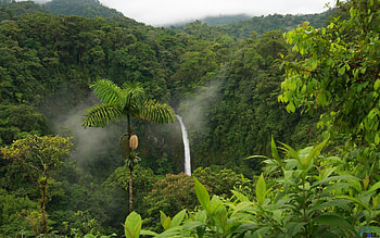 La Fortuna Waterfall, Costa Rica HD wallpaper