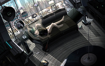 Music, Anime, Girls HD wallpaper