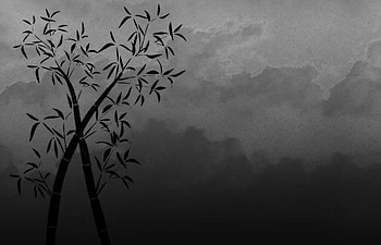 bamboo , bamboo, gray, charcoal HD wallpaper
