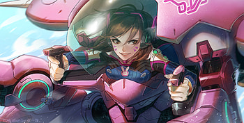 Dva Overwatch Artwork , dva-overwatch, overwatch, games, artwork, deviantart HD wallpaper