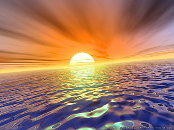 Amazing sea sunset, sea, sunset HD wallpaper