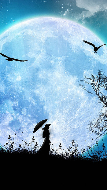 Lovers Moon, Night, Dream HD phone wallpaper