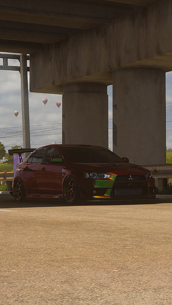 mitsubishi lancer evo, genic, fh5, car, lancer evo, clean, forza horizon 5 HD phone wallpaper