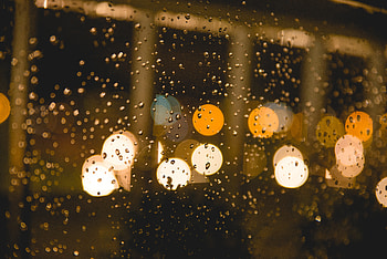 Rain, Drops, Macro, Glare, Blur, Smooth, Glass HD wallpaper