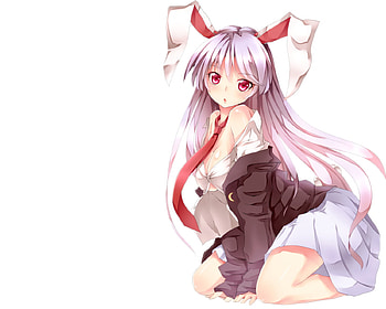 anime, animal, rabit, bunnygirl, girl, bunny, dabadhi, ears, cleavage HD wallpaper