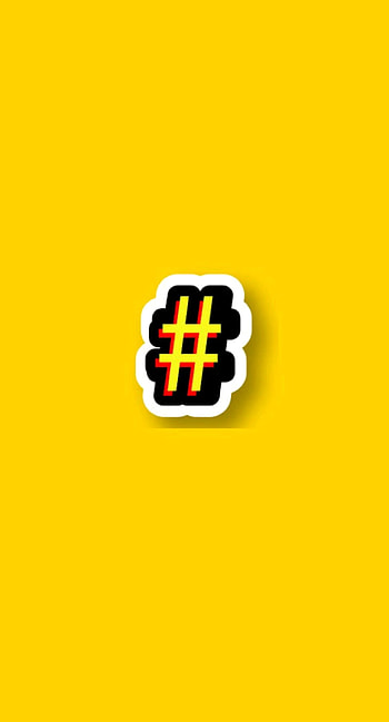 Funky bright, minimal, Anime, cartoon, yellow HD phone wallpaper