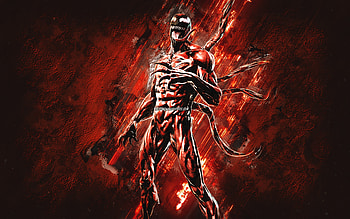 Fortnite Maximum Carnage Skin, Fortnite, main characters, red stone background, Maximum Carnage, Fortnite skins, Maximum Carnage Skin, Maximum Carnage Fortnite, Fortnite characters HD wallpaper