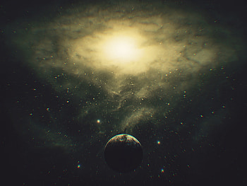 Universe, Stars, Shining, Nebula, Galaxy, Planet HD wallpaper