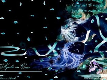 Ayashi No Ceres (inverted color and captioned), Aya Mikage, Ayashi No Ceres, anime, Toya HD wallpaper