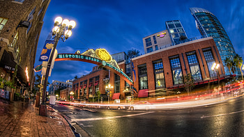 Gaslamp Quarter, San Diego (California) HD wallpaper