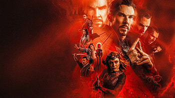 Benedict Cumberbatch Doctor Strange Elizabeth Olsen Scarlet Witch Doctor Strange in the Multiverse of Madness HD wallpaper