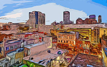 Memphis, , vector art, Memphis drawing, creative art, Memphis art, vector drawing, Memphis cityscape, Tennessee, USA HD wallpaper