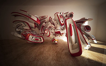 3D, Form, Space, Figurines, Figures, Plastic HD wallpaper