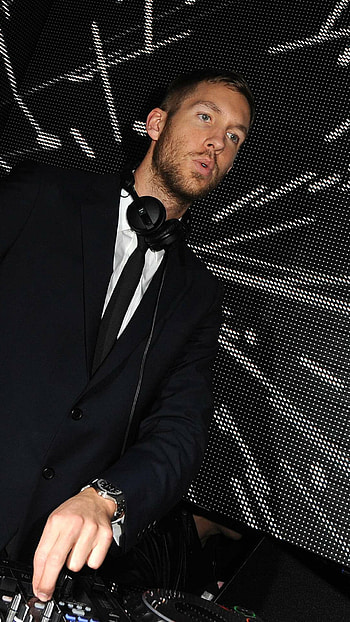 Calvin Harris, background, Striking visual, Immerse in music HD phone wallpaper