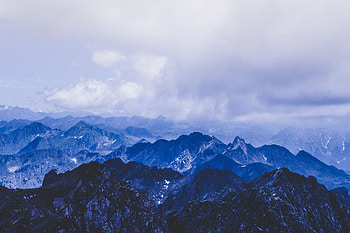Nature, Mountains, Clouds, Vertex, Tops HD wallpaper