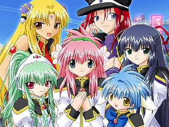 Moon Angels, ranpha, galaxy, angel, forte, moon troupe, mint, troupe, milfeulle, moon, chitose, vanilla, galaxy angel HD wallpaper
