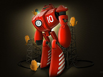 Robot, 3d HD wallpaper