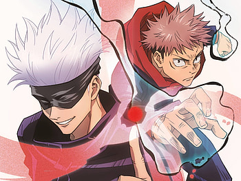 Satoru Gojo & Yuji Itadori, Satoru Gojo, Yuji Itadori, Anime, Jujutsu Kaisen HD wallpaper