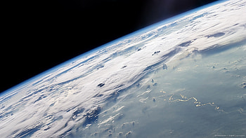 Cloudy Earth View From Space for HD wallpaper