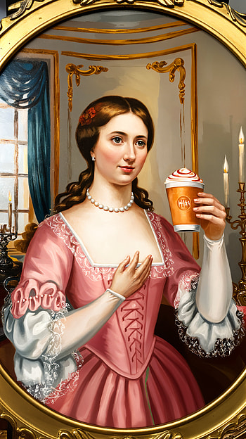 **Pumpkin Spice Elegance: A Cozy Delight**, portrait, woman, drink HD phone wallpaper