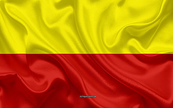 Flag of Ceske Budejovice, Czech Republic, , silk texture, Ceske Budejovice flag, Czech cities, Ceske Budejovice HD wallpaper