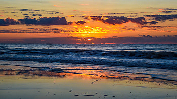 Sunrise At Huntington Beach State Park , sunrise, nature HD wallpaper