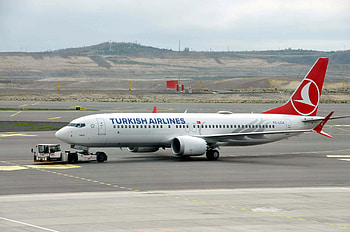 Boeing 737 Max, Turkish Airlines HD wallpaper