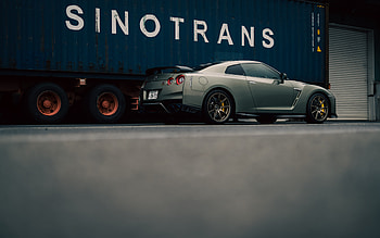 Nissan GT-R, R35, rear view, exterior, matte green Nissan GT-R, Japanese sports cars, Nissan HD wallpaper
