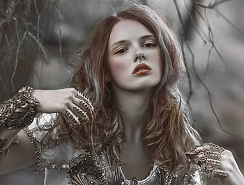 Nimph, agnieszka lorek, model, face, girl, woman HD wallpaper