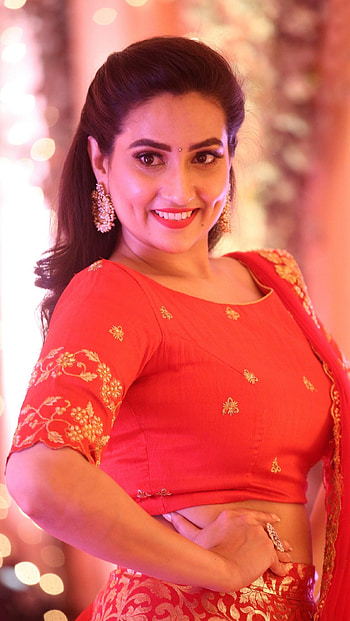 Manjusha, telugu actress, model HD phone wallpaper