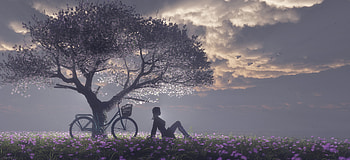 Peaceful Time With Myself Before Dawn, alone, artist, artwork, digital-art, deviantart HD wallpaper