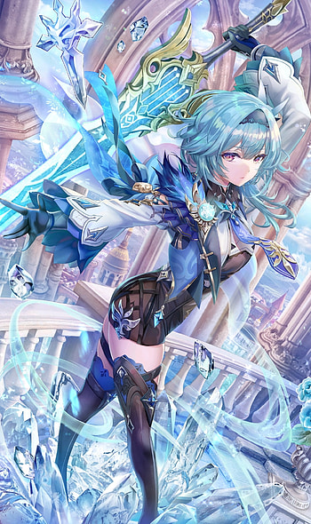 Eula GI, 2022, cryo, reluque, anime HD phone wallpaper