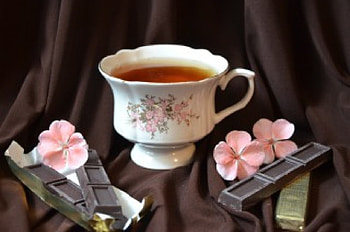 * Cup of tea *, tea, chocolate, flowers, food, drink HD wallpaper